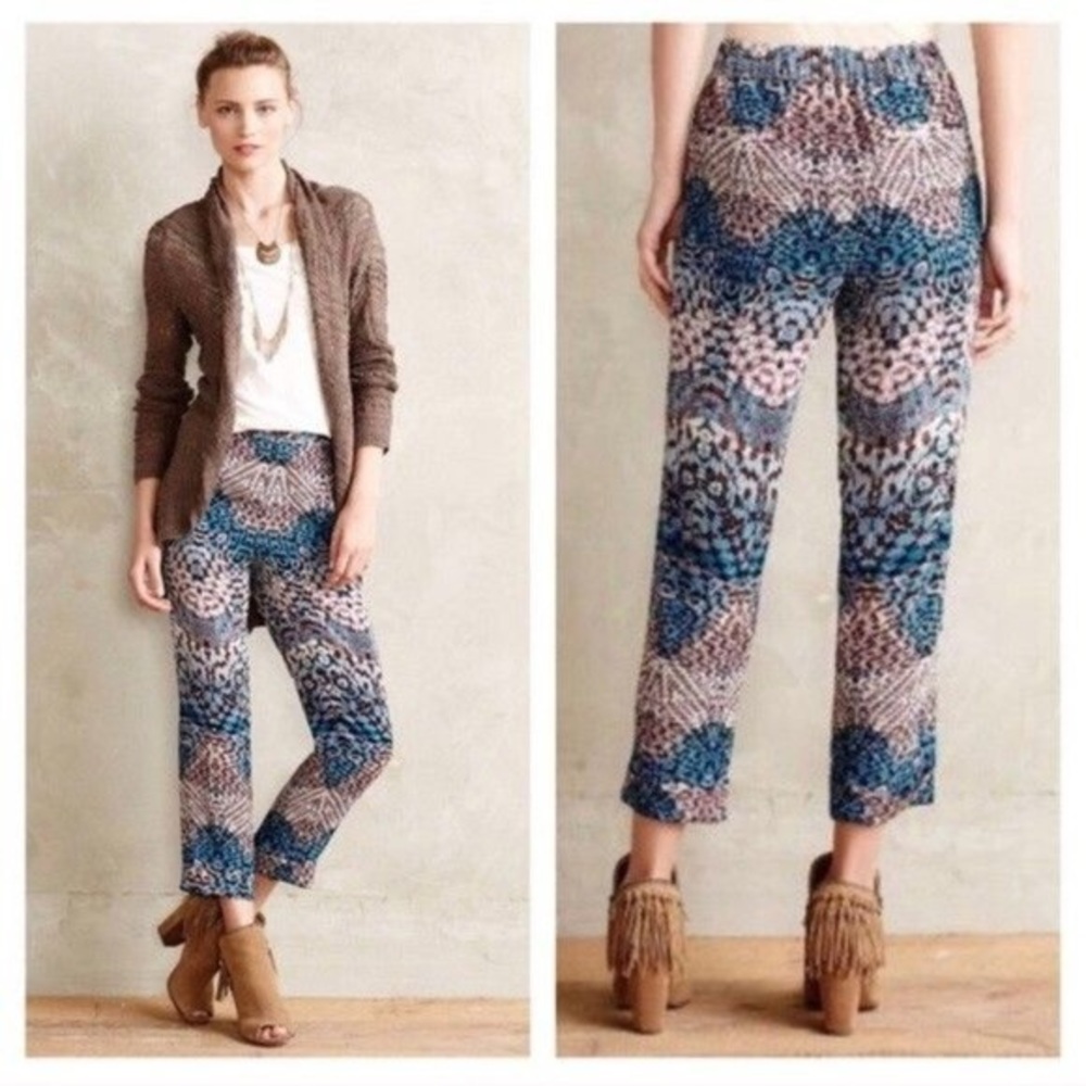 Anthropologie elevenses Lanikai printed pant